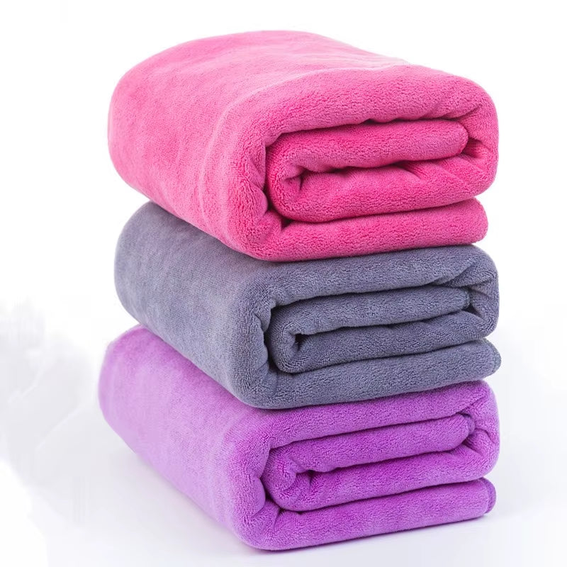 Thick Superfine Microfiber Fitness Bath Towel Super Soft Travel Camping Towel Super Absorbent Swimming Sports Towel