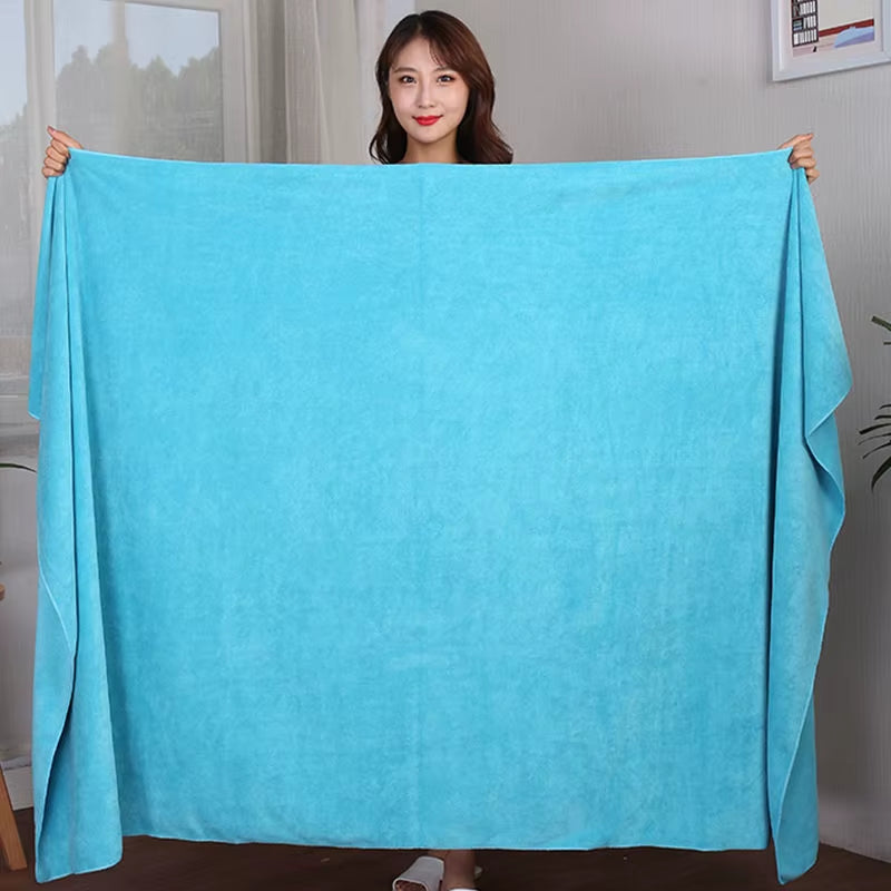 Thick Superfine Microfiber Fitness Bath Towel Super Soft Travel Camping Towel Super Absorbent Swimming Sports Towel