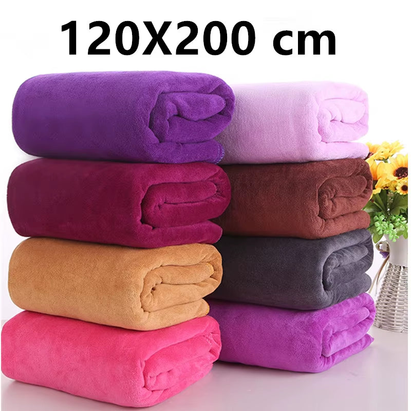 Thick Superfine Microfiber Fitness Bath Towel Super Soft Travel Camping Towel Super Absorbent Swimming Sports Towel